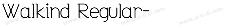 Walkind Regular字体转换